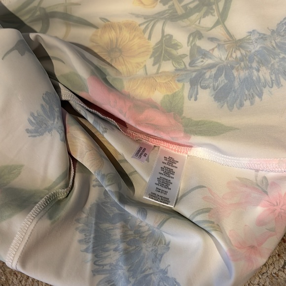 Karl Lagerfeld Red and Blue V-Neck Midi Dress - Picture 7 of 7